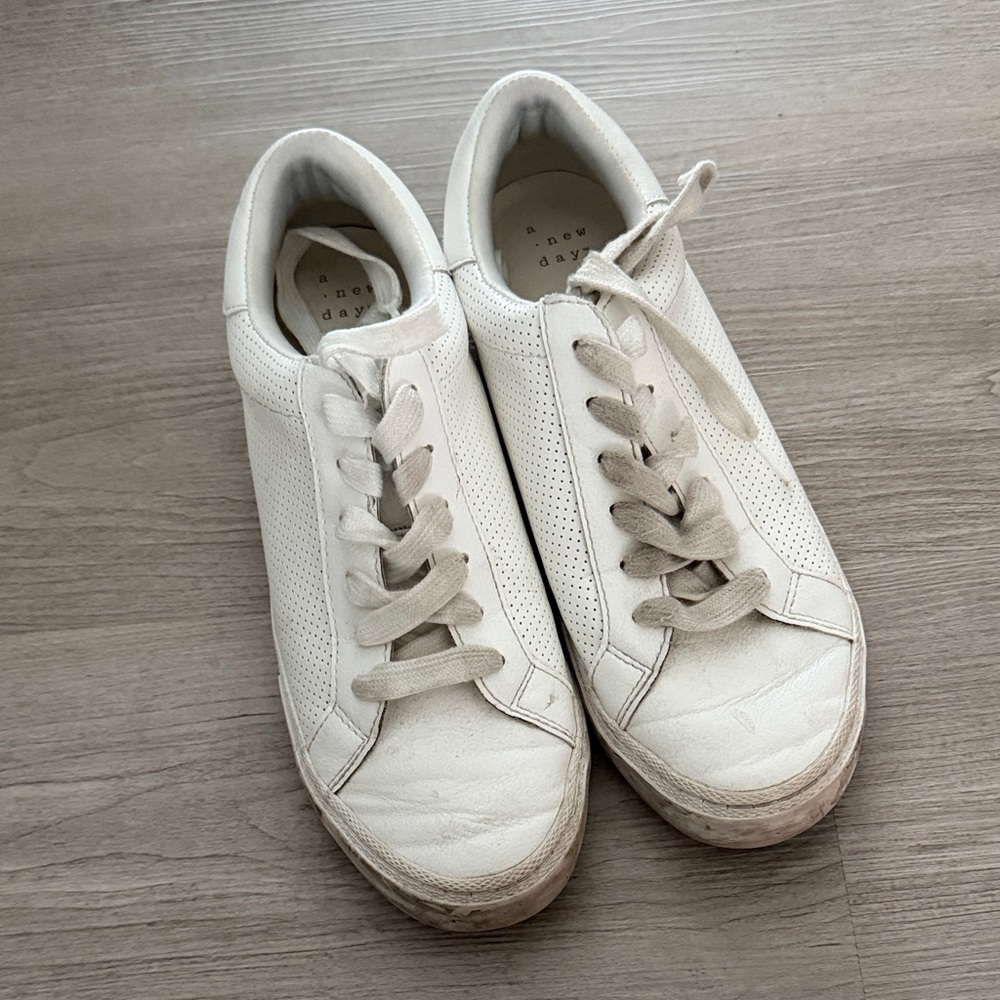White Low-Top Sneakers